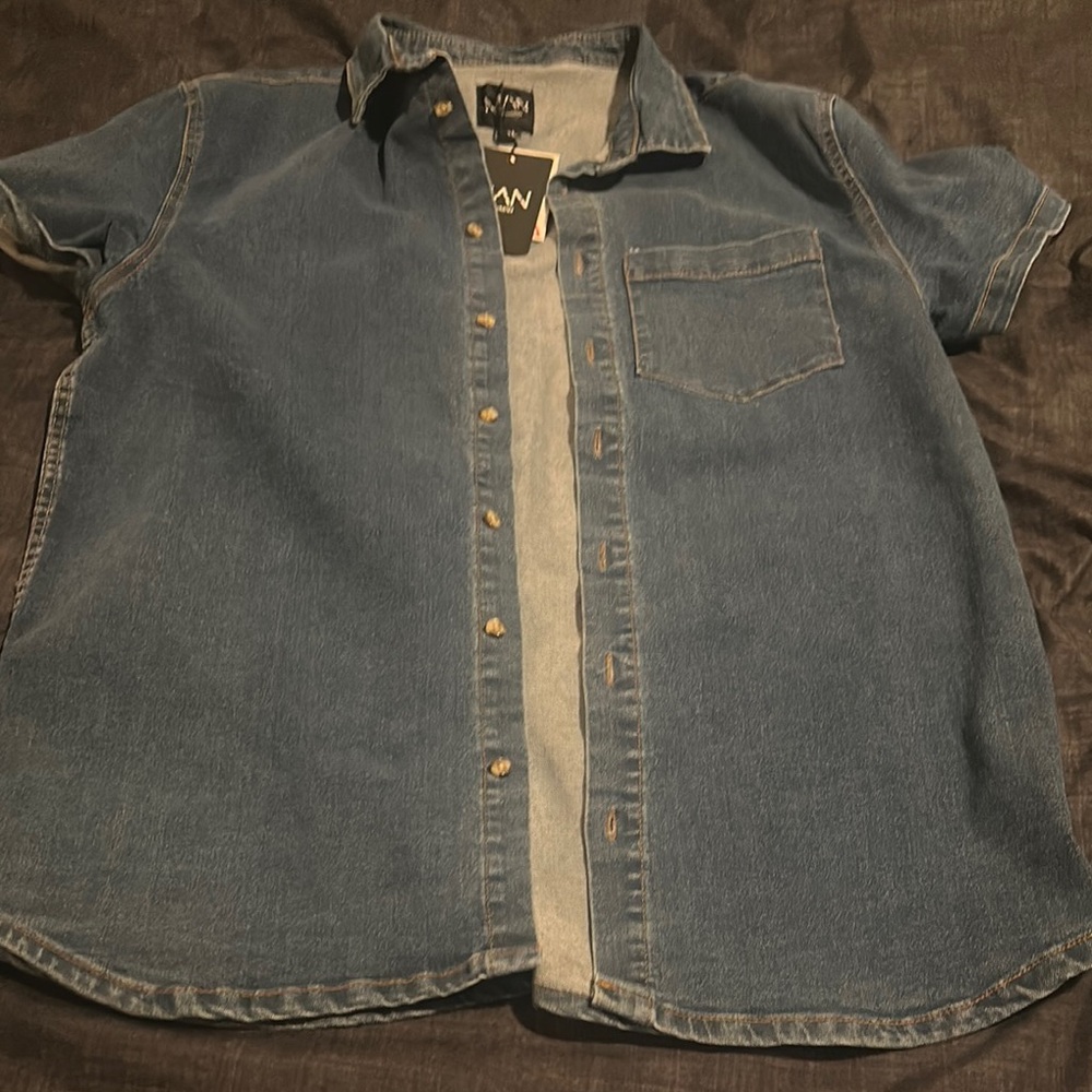 Denim Short Sleeve Shirt